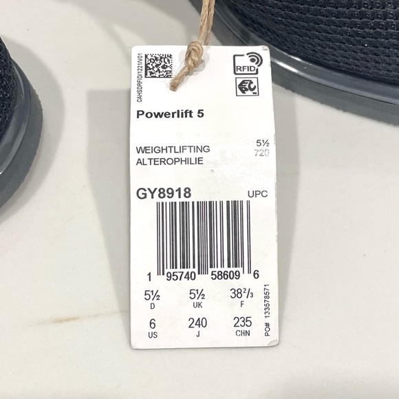 NEW Adidas Powerlifting 5 Weightlifting Shoes (size 6) - Picture 6 of 6